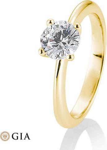 Actual product image Breuning 4 prong set 0.80-1.50 ct. (50, 585/14 K Gold)