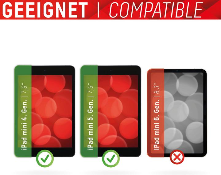 Actual product image Displex Tablet glass, tablet protective glass (1 Piece, iPad mini 2019 (5. Gen), iPad mini 2015 (4. Gen))