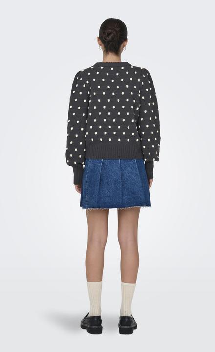 Produktbild JdY Normal geschnitten Hoch geschlossen Lange Bündchen Puffärmel Pullover Strickpullover (XL)