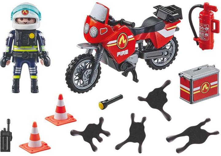 Immagine prodotto Playmobil Autopompa sulla scena di un incidente (71466, Playmobil Eroi d'azione)