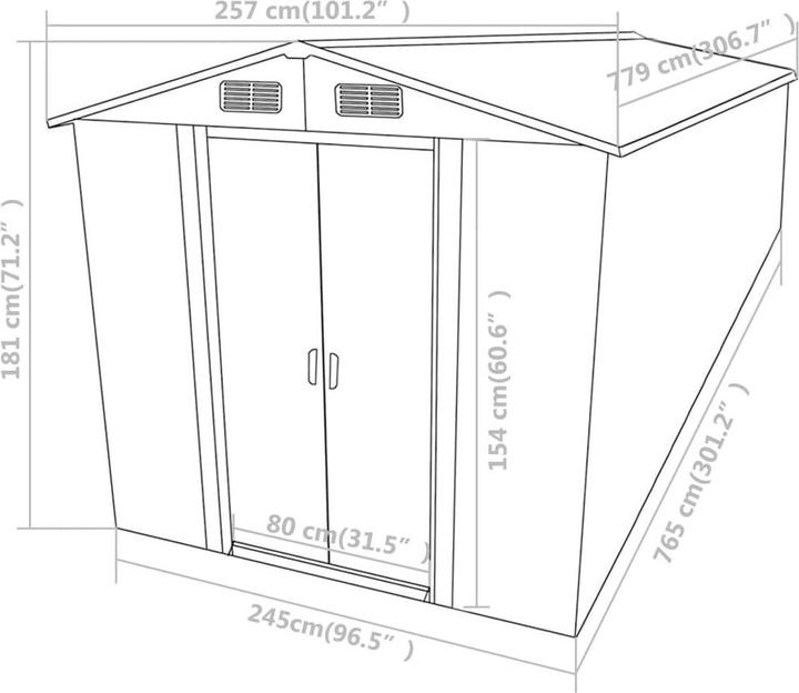 Produktbild vidaXL Gartenlaube