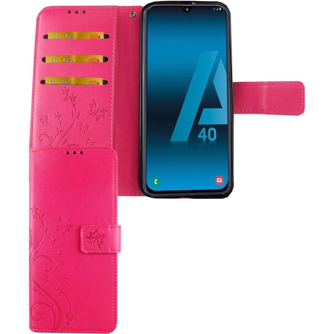 Thumbnail - König Design Hülle Handy Schutz für Samsung Galaxy A40 Case Cover Tasche Wallet Etui Bumper (Samsung Galaxy A40), Smartp...