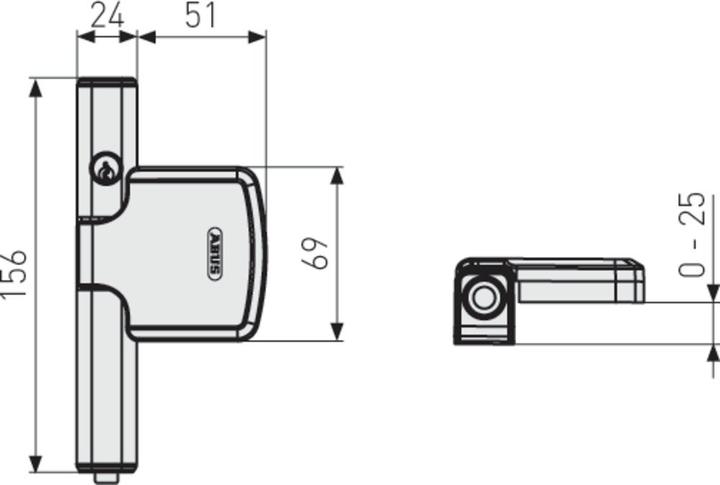 Produktbild Abus Fensterschloss FTS206 W AL0125