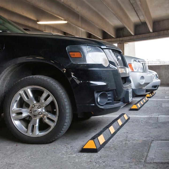 Image du produit Moravia Délimitation de parking Park-AID®, L x l x h 1800 x 150 x 100 mm, noir/jaune.