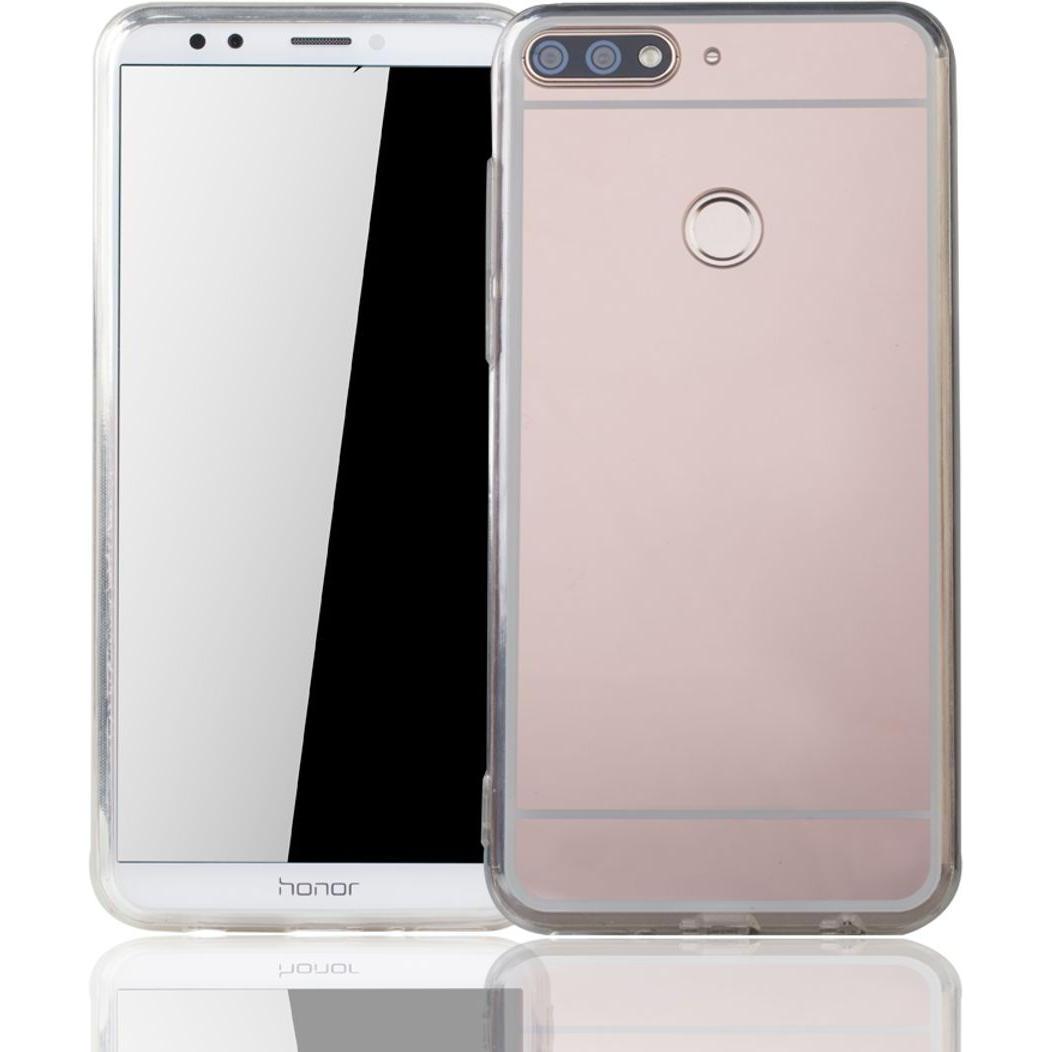 König Design Huawei Honor 7C Hülle Case Handy Cover Schutz Tasche Schutzhülle Spiegel Pink (Honor 7c), Smartphone Hülle,...