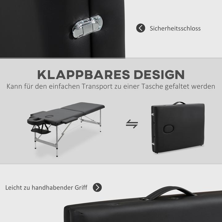 Image du produit Homcom Massageliege mit Aluminium-Füssen