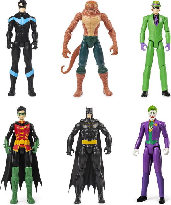 Image du produit Spin Master DC Comics, Coffret de 6 personnages Batman