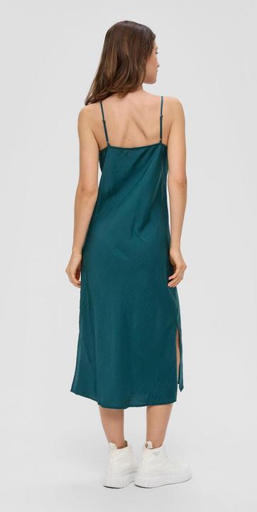 Image du produit s.Oliver Kleid Fliessendes Satinkleid mit Spaghetti-Trägern (40)