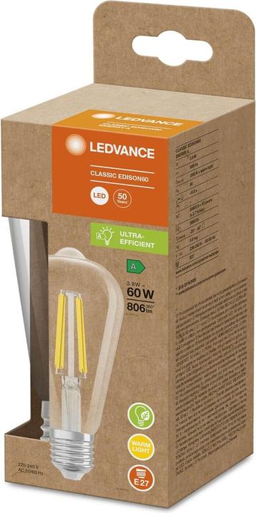 Produktbild Ledvance LED-Lampe (E27, 3.80 W, 806 lm, 1 x, A)