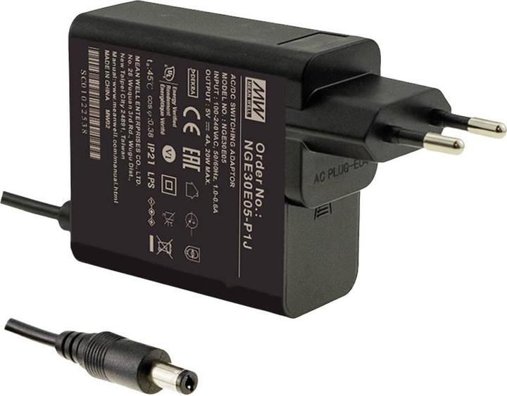 Image du produit MeanWell Mean Well NGE30E12-P1J Adaptateur secteur, tension fixe