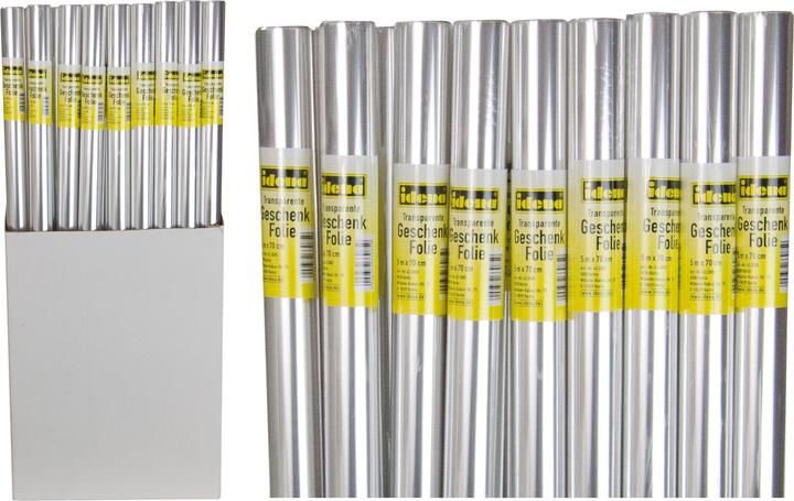 Produktbild Idena Geschenkfolie 70cmx5m transparent (1x)