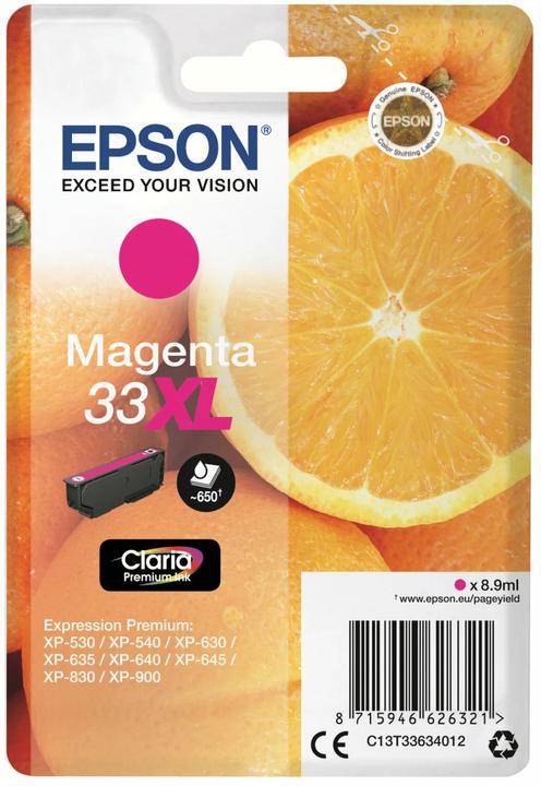 Actual product image Epson 33XL Claria Premium (M)