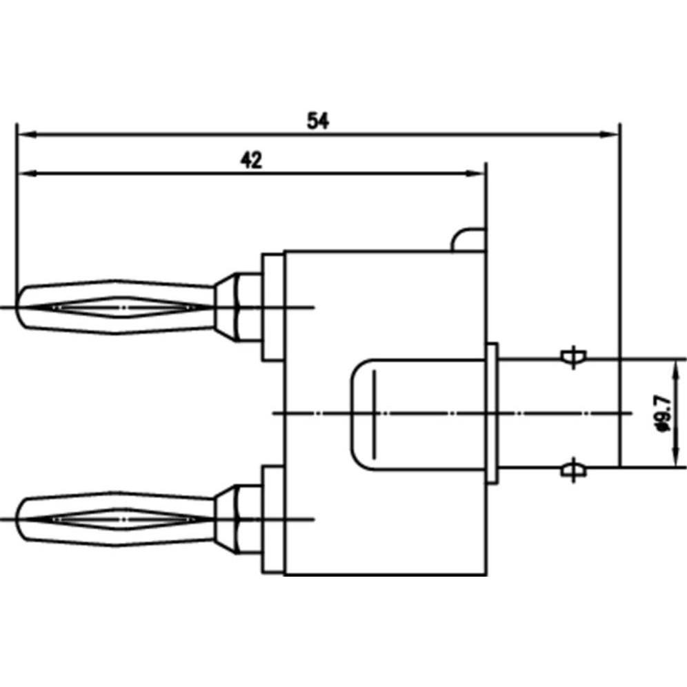 Thumbnail - Telegärtner Messadapter ( BNC-Buchse, Elektronikkabel + Stecker, Schwarz, Silber