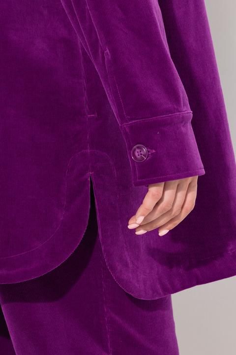 Produktbild Ulla Popken Cordjacke, A-Linie, Hemdkragen, Langarm (54)