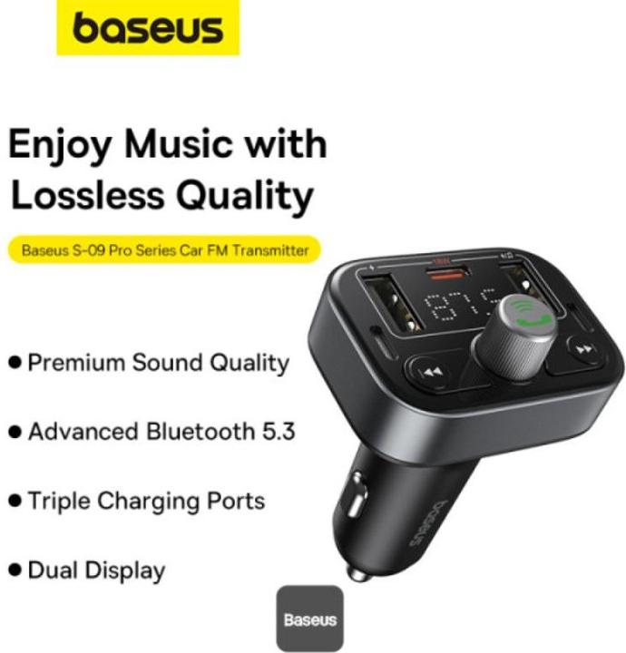 Image du produit Baseus Transmetteur FM S-09 Pro