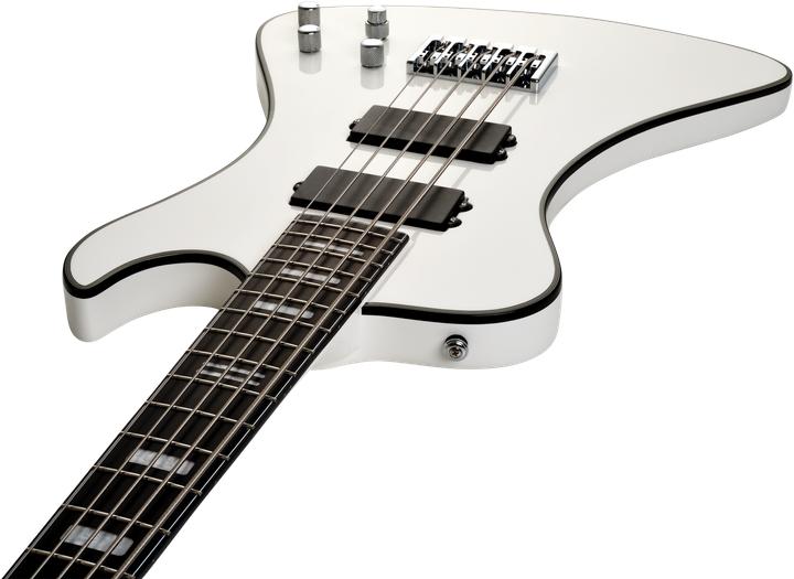Produktbild Hagstrom E-Bass, Nekromant 5, White Gloss (E-Gitarre, Mahagoni)