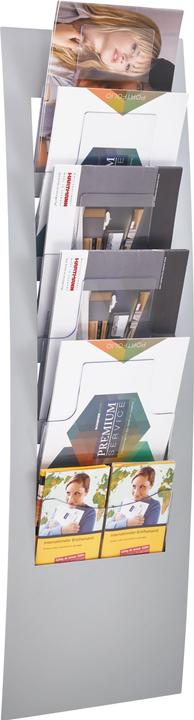 Productafbeelding Kerkmann Wandbrochurehouder Vario aluminium DIN A4 6 vakken (A4)