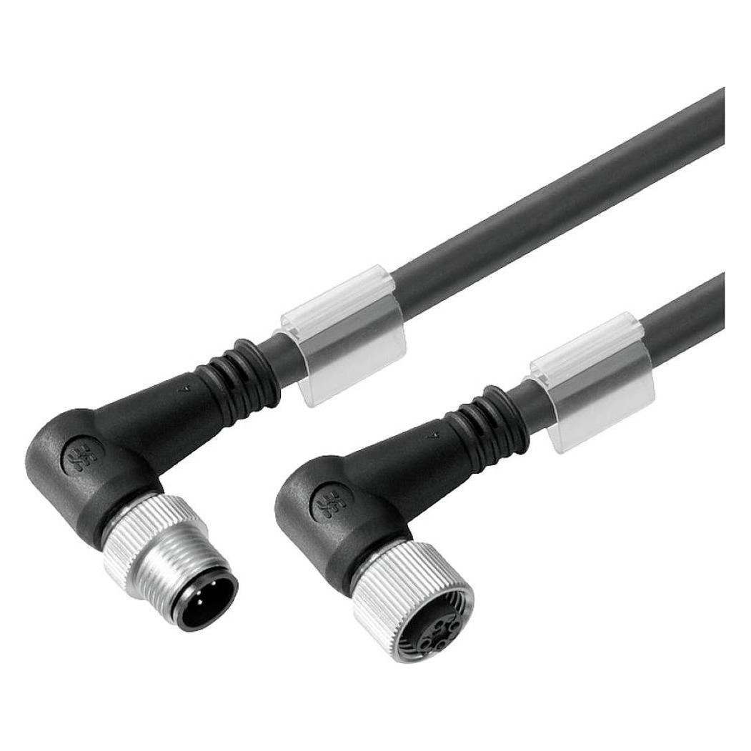 Weidmüller Nero 2555220200 Cavo Di Collegamento Sensore/Attuatore M12 2,00 M Numero Di Poli 8 1 Pz., Cavo + Spina Elettrica,