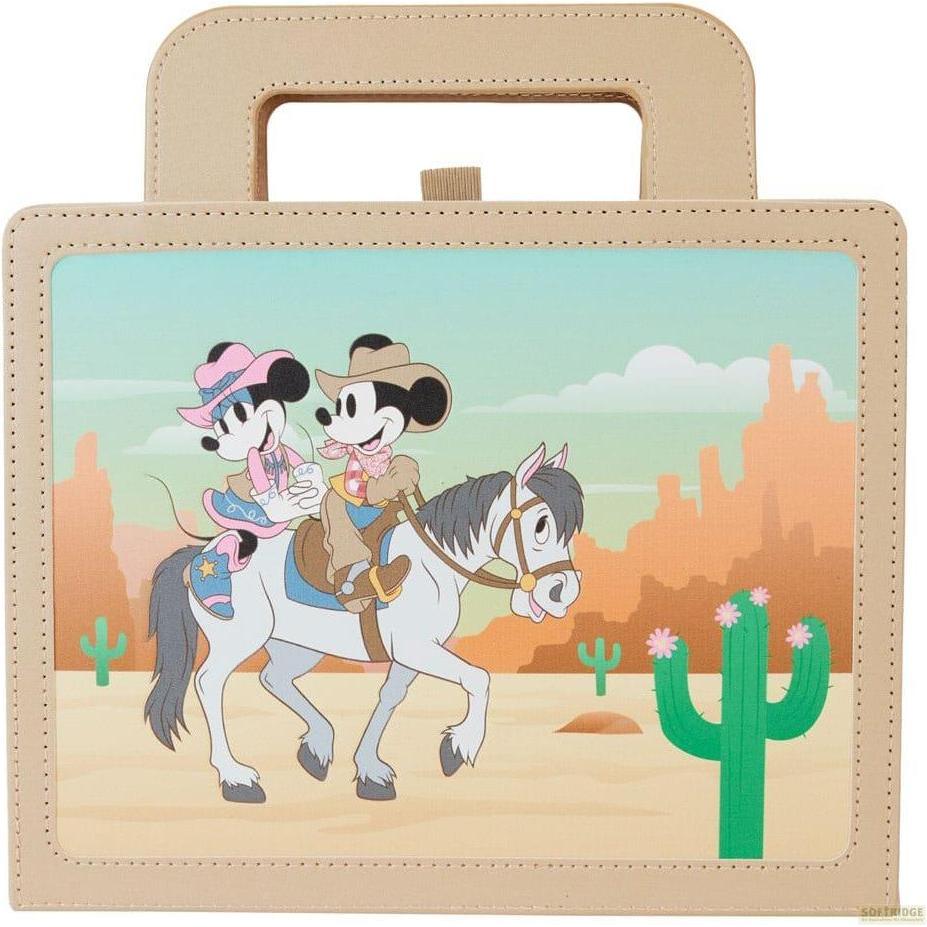 Loungefly Disney by Notizbuch Western Mickey and Minnie Lunchbox, Lunchbox
