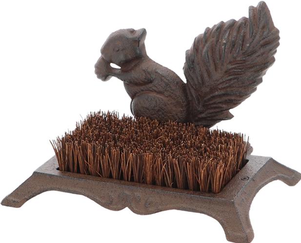 Actual product image Esschert Design Squirrel shoe brush (2 x)