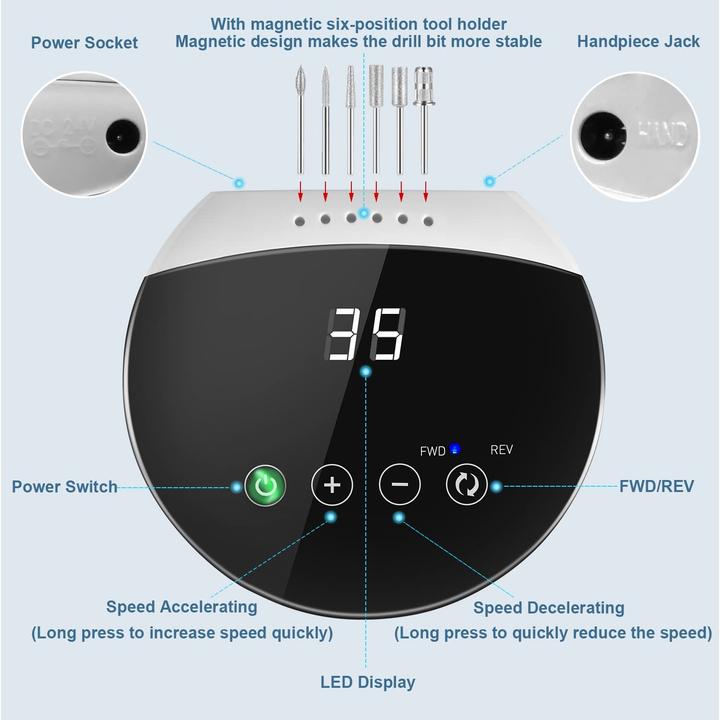 Produktbild Engerwall Nagelfräser, Touchscreen-Version
