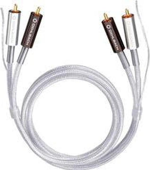 Produktbild Oehlbach Audio Anschlusskabel Cinch (2x Stecker 2x Stecker) 1.00 m vergoldete Steckkontakte Silver Express (1 m, Cinch)