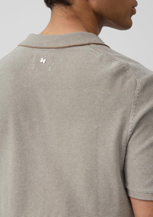 Produktbild s.Oliver Strickpullover Gestricktes Poloshirt aus Leinenmix (S)