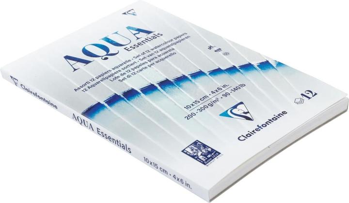 Actual product image Clairefontaine Assorted pad 12 wate rcolour papers 10x15 (200 g/m², 12 x)