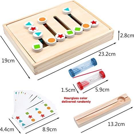 Actual product image Activity Board Wooden Puzzle Sorting Box Educational Toy Board Games