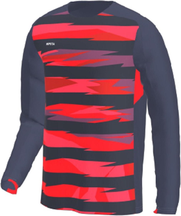 Kipsta Kinder Trikot langarm - marineblau/rot