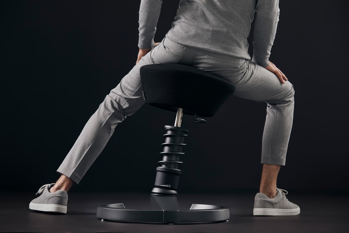Immagine prodotto Aeris SWOPPER - Sgabello da ufficio con sedile a rotelle