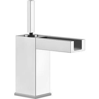 Gessi, Badarmatur, Rettangolo Joystick-Waschtischmischer, mit Ablaufgarnitur 1 1/4, Ausladung 122 mm, 30901
