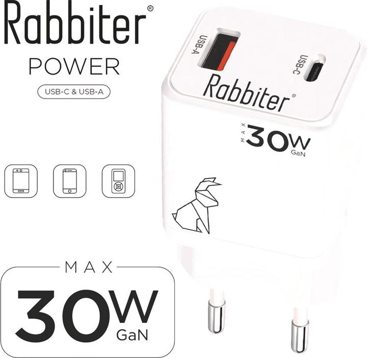 Produktbild Rabbiter Smartphone Stromversorgung (45 W)