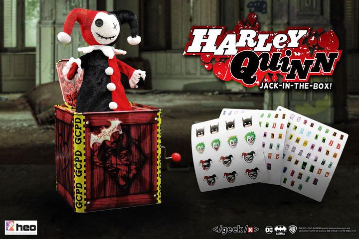 Image du produit Geek X DC Comics "Le diable à ressort Harley Quinn" Boîte à musique