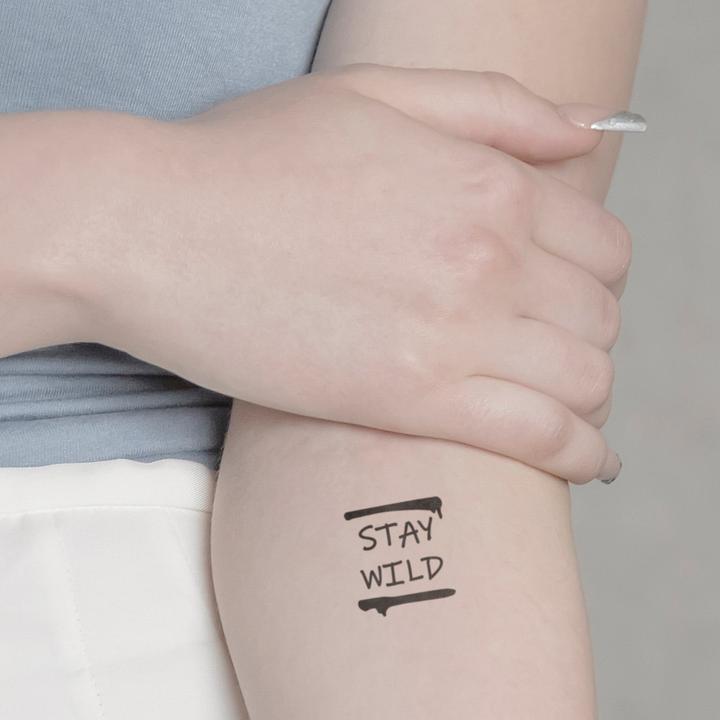 Actual product image minink Temporary tattoo - STAY WILD