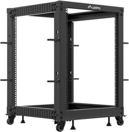 Lanberg Open Rack 19 15HE 600x600-1100 verstellbar schwarz (10.86 RU, 19 inch rack)