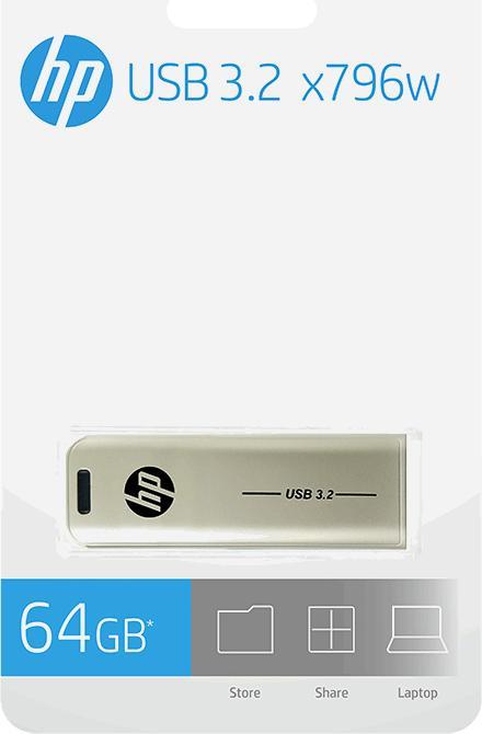 Actual product image HP x796w USB 3.1 64GB (64 GB, USB-A)