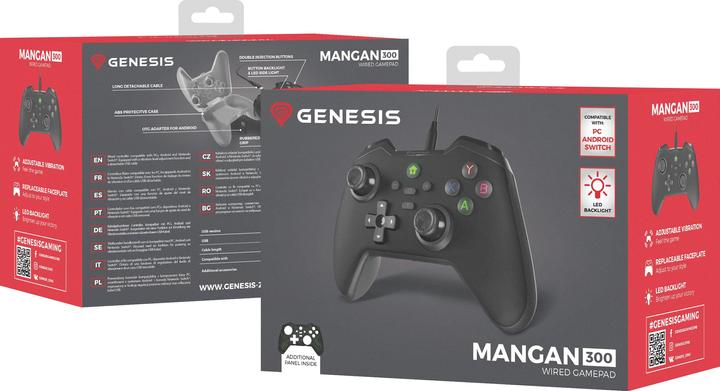 Actual product image Genesis Gamepad MANGAN 300 wired (Android, Switch, PC)