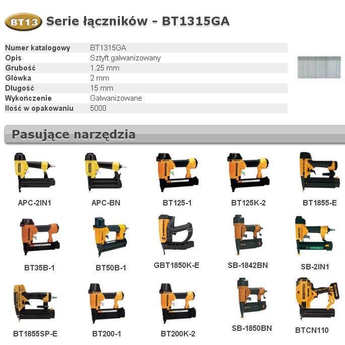Bostitch, Tackerklammern + Tackernägel, Minibrad série BT13