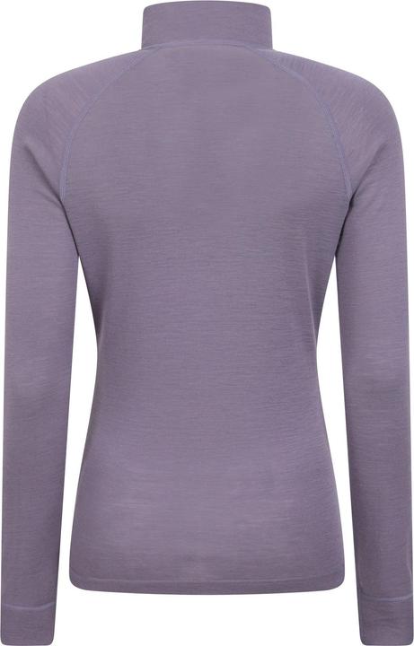 Actual product image Mountain Warehouse Womens/Ladies Merino Wool Zip Neck Thermal Top (40)