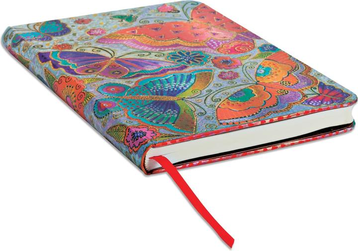 Image du produit Paperblanks Créations ludiques PapillonsMidiLIN (130 x 180 mm, À rayures, Couverture rigide)