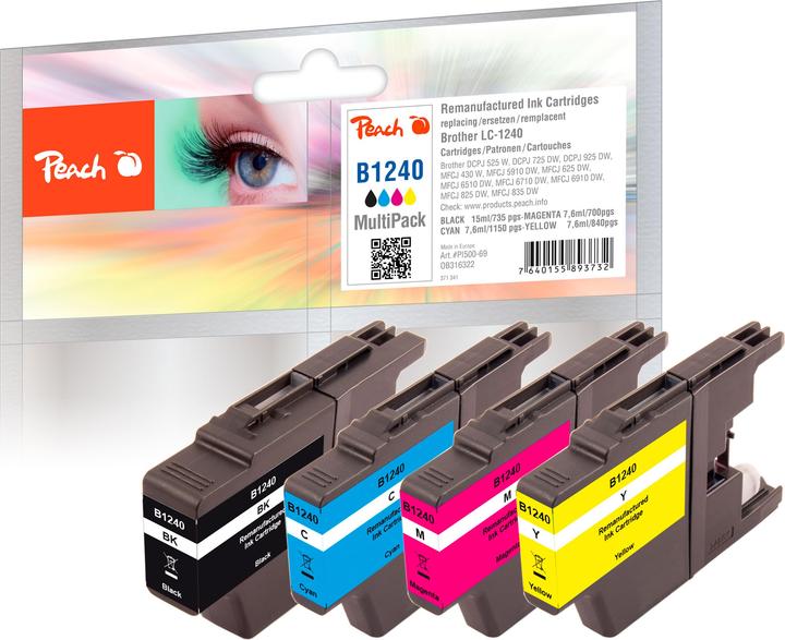 Produktbild Peach LC-1240 Multipack (BK, C, M, Y)