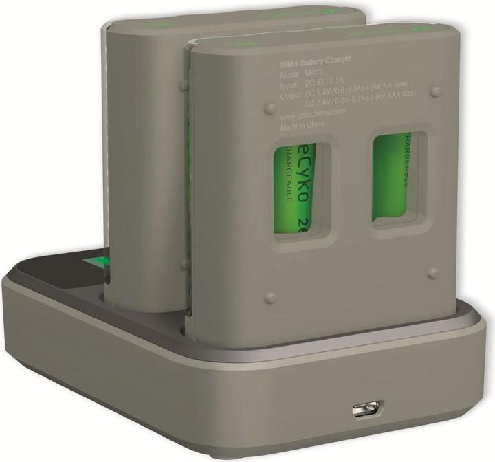 Produktbild GP Batteries Pro-Line Docking Station + 4xAAA + 4xAA (8 Stk., AA, 2100 mAh, Ladegerät inkl. Akku)