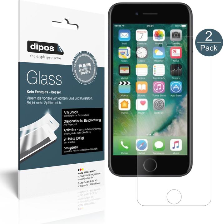 Produktbild Dipos Displayschutz Anti-Shock (2 Stück, Apple iPhone 7s Plus)