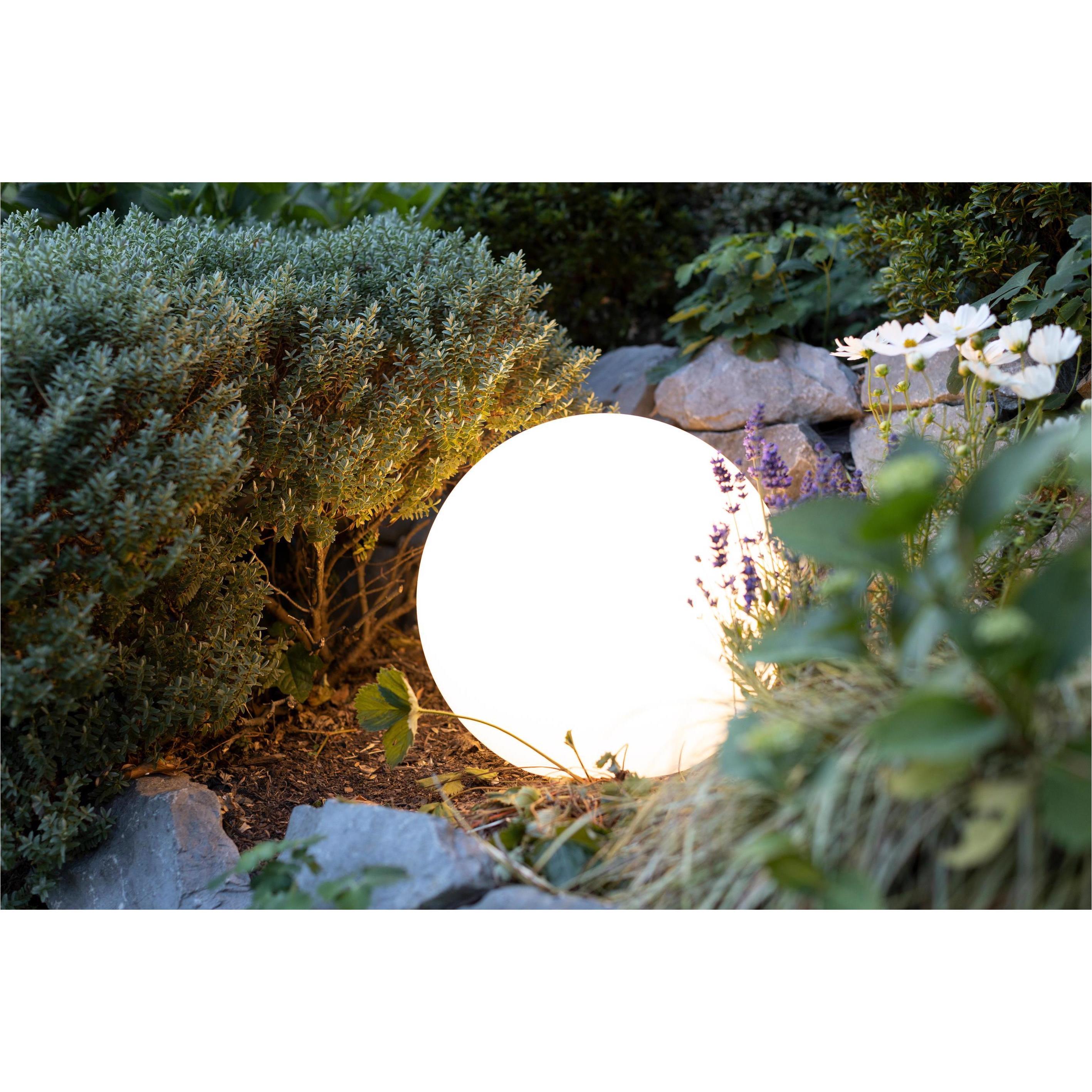 Thumbnail - 8 seasons design, Gartenbeleuchtung, Dekoleuchte Shining Globe Ø 40 Weiss (800 lm, E27, IP44)