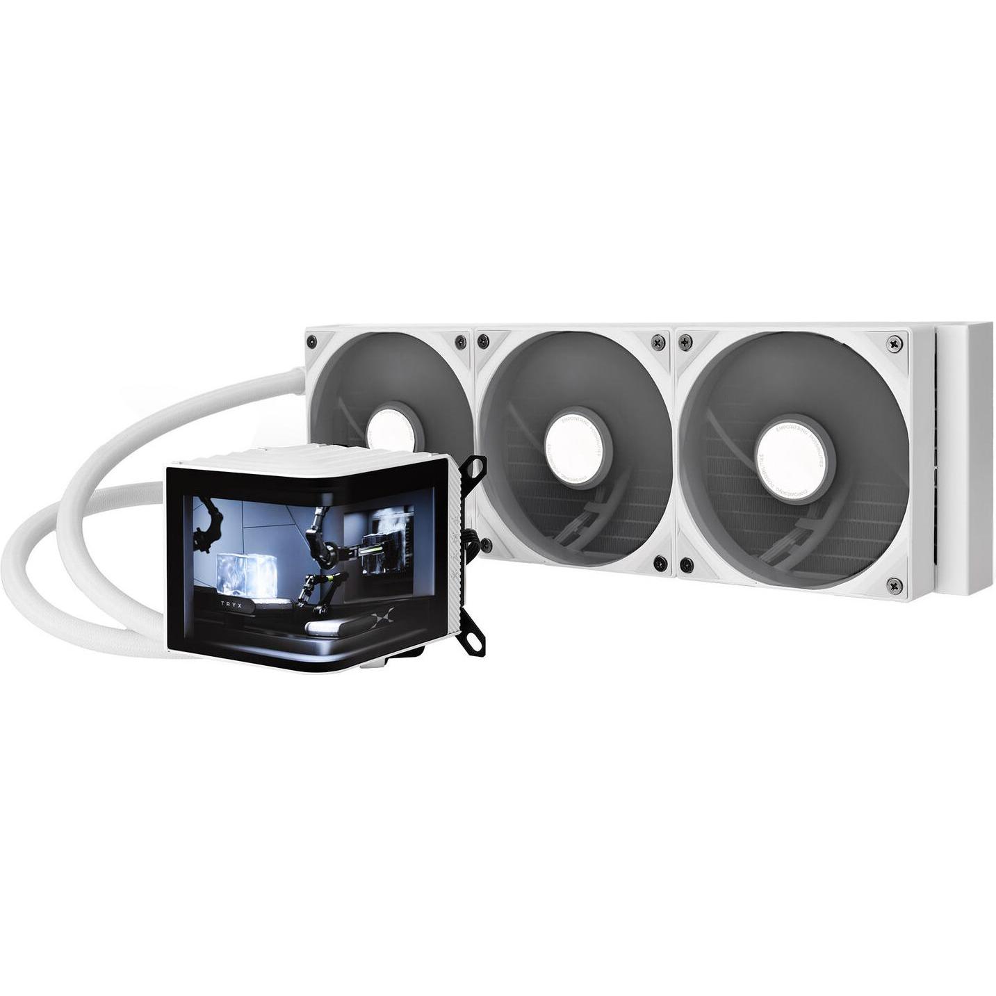 TRYX PANORAMA Komplett-Wasserkühlung - 360 mm, weiss, CPU Wasserkühler, Weiss