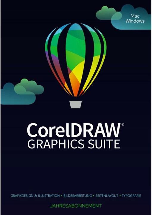 Produktbild Corel Draw Graphics Suite Agnostic Box, Subscr.,1yr, WIN, ML (1 User, 12 Monate)