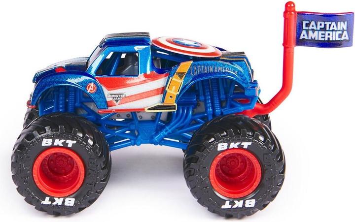 Produktbild Monster Jam 1:64 Marvel Single-Captain America (6071333)