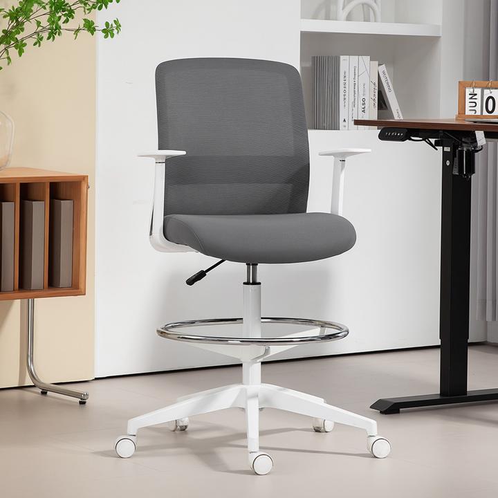 Image du produit Homcom Bürostuhl Polyester Grau