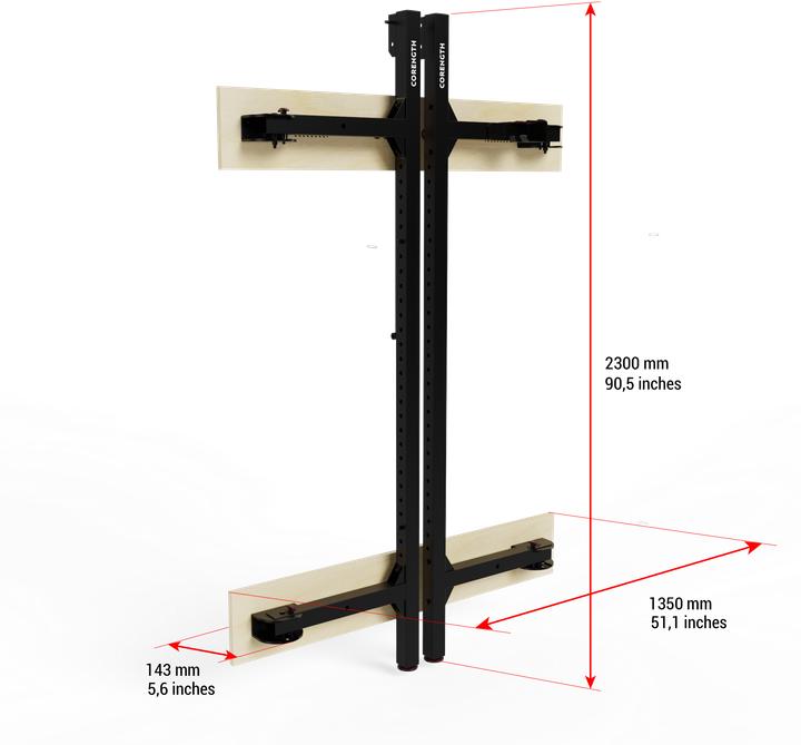 Actual product image Corength Wandrack klappbar